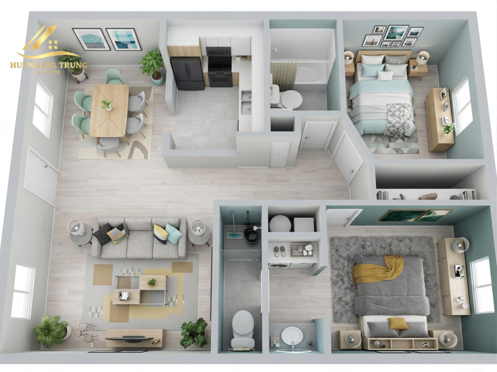 Các kiểu bố trí nhà vệ sinh hợp phong thuỷ